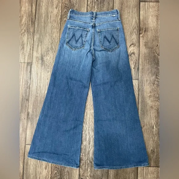 MOTHER Jeans Women Size 24 Blue The Tomcat Roller Groovy - Picture 16 of 16